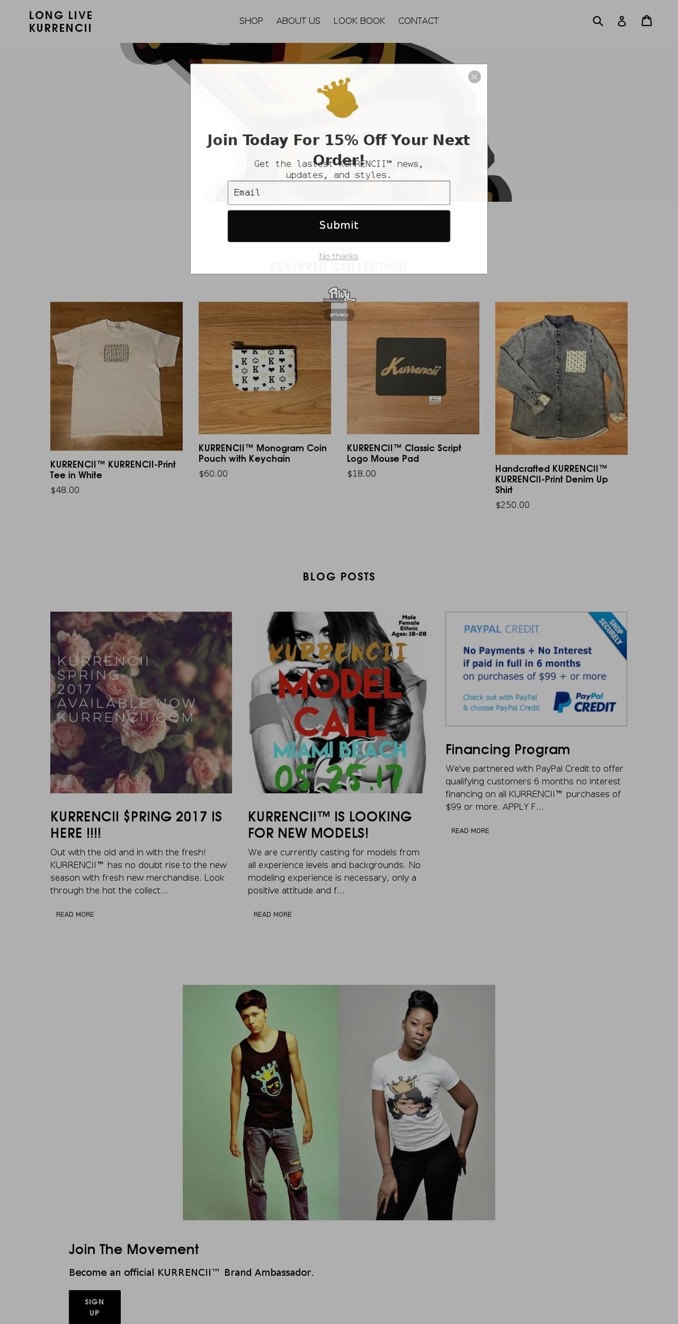 kurrencii.com shopify website screenshot