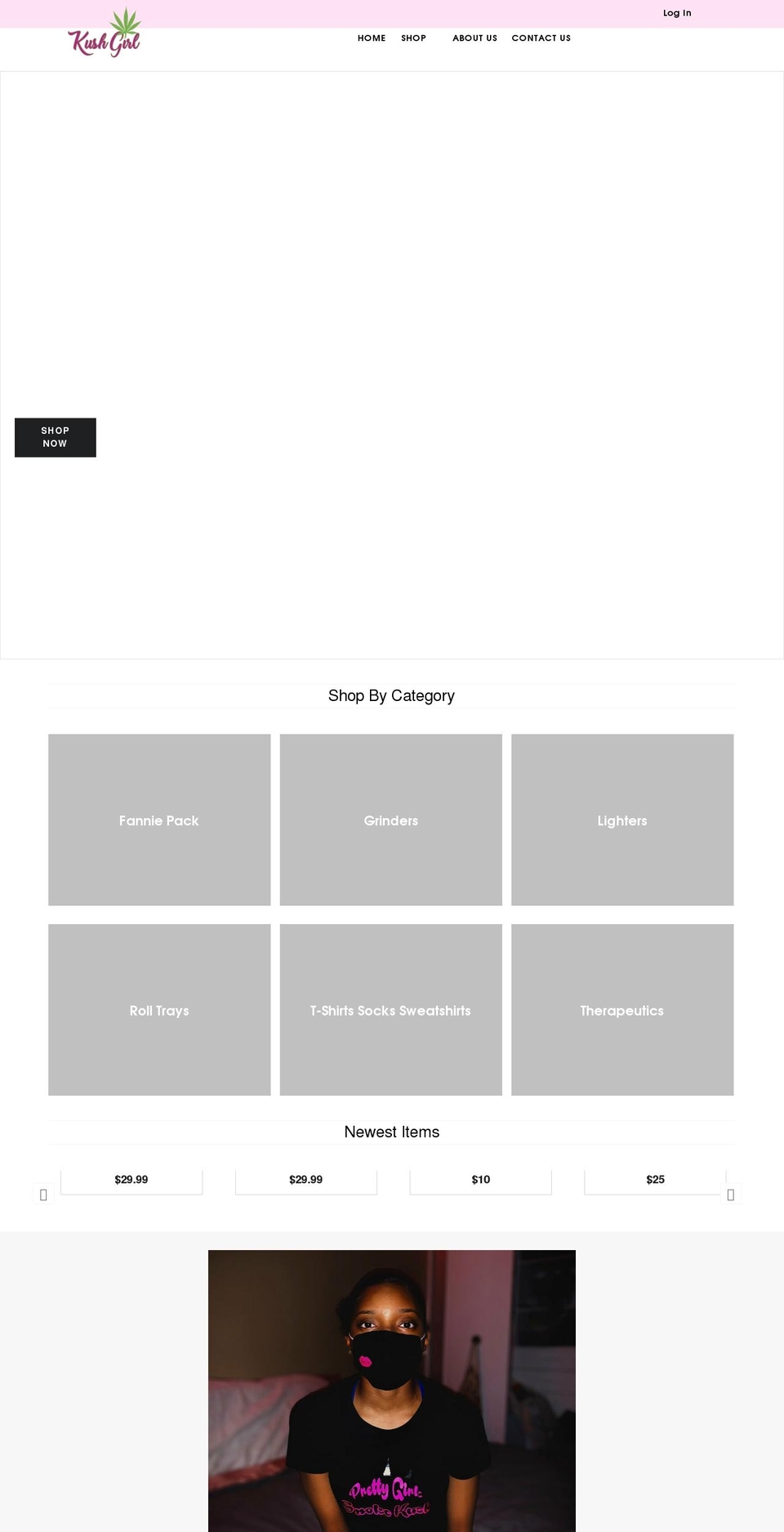 kush-girl.com shopify website screenshot