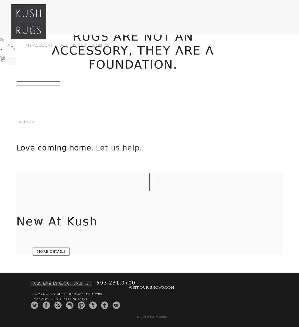 Kush - Modified 04\/13\/16 Shopify theme site example kushhandmadecarpets.com