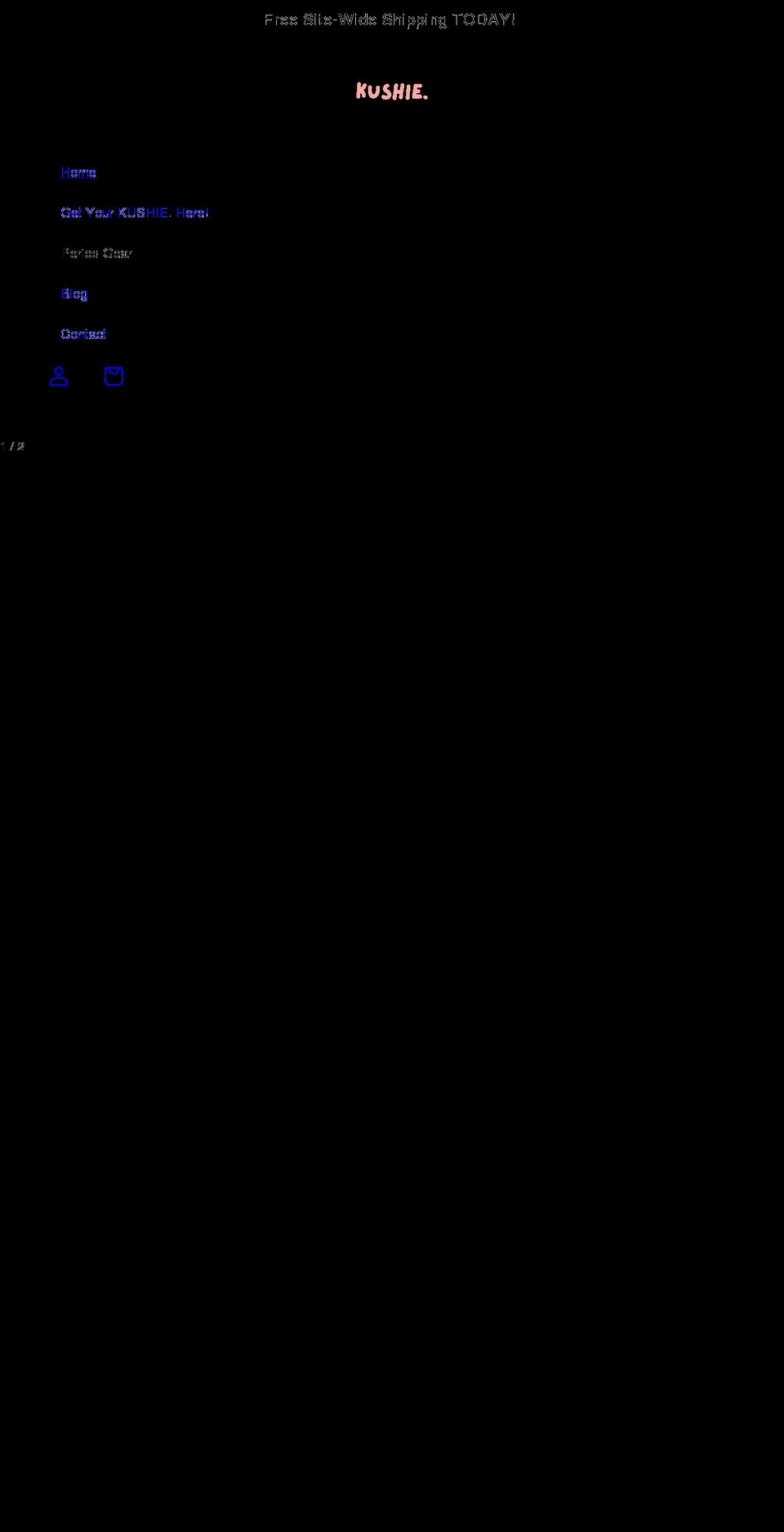 kushie.org shopify website screenshot