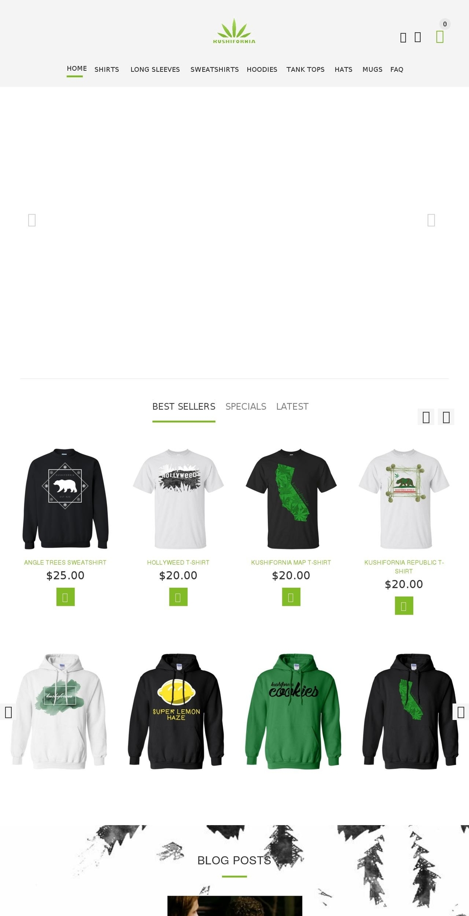 YourStore Shopify theme site example kushifornia.com