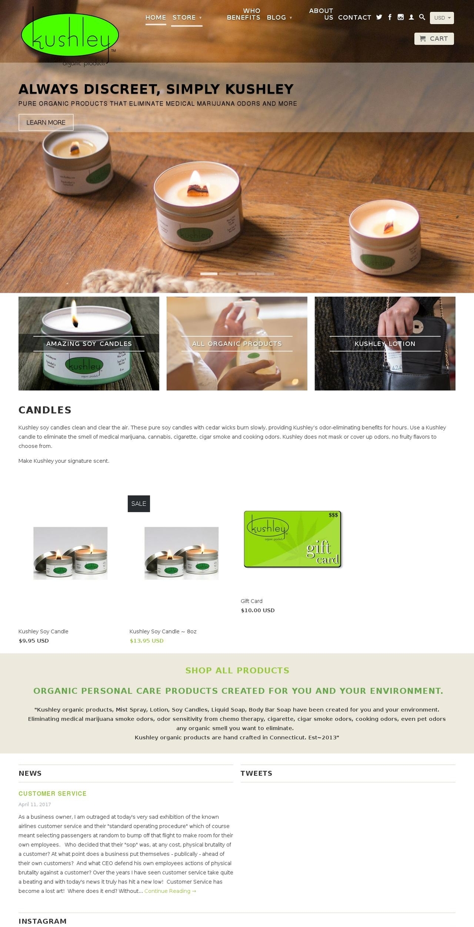 Copy of Retina Shopify theme site example kushley.info