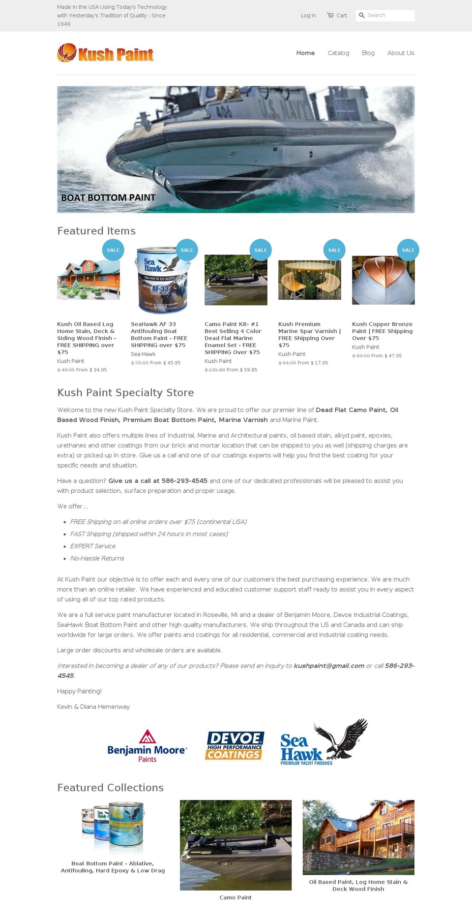 kushpaint.com shopify website screenshot