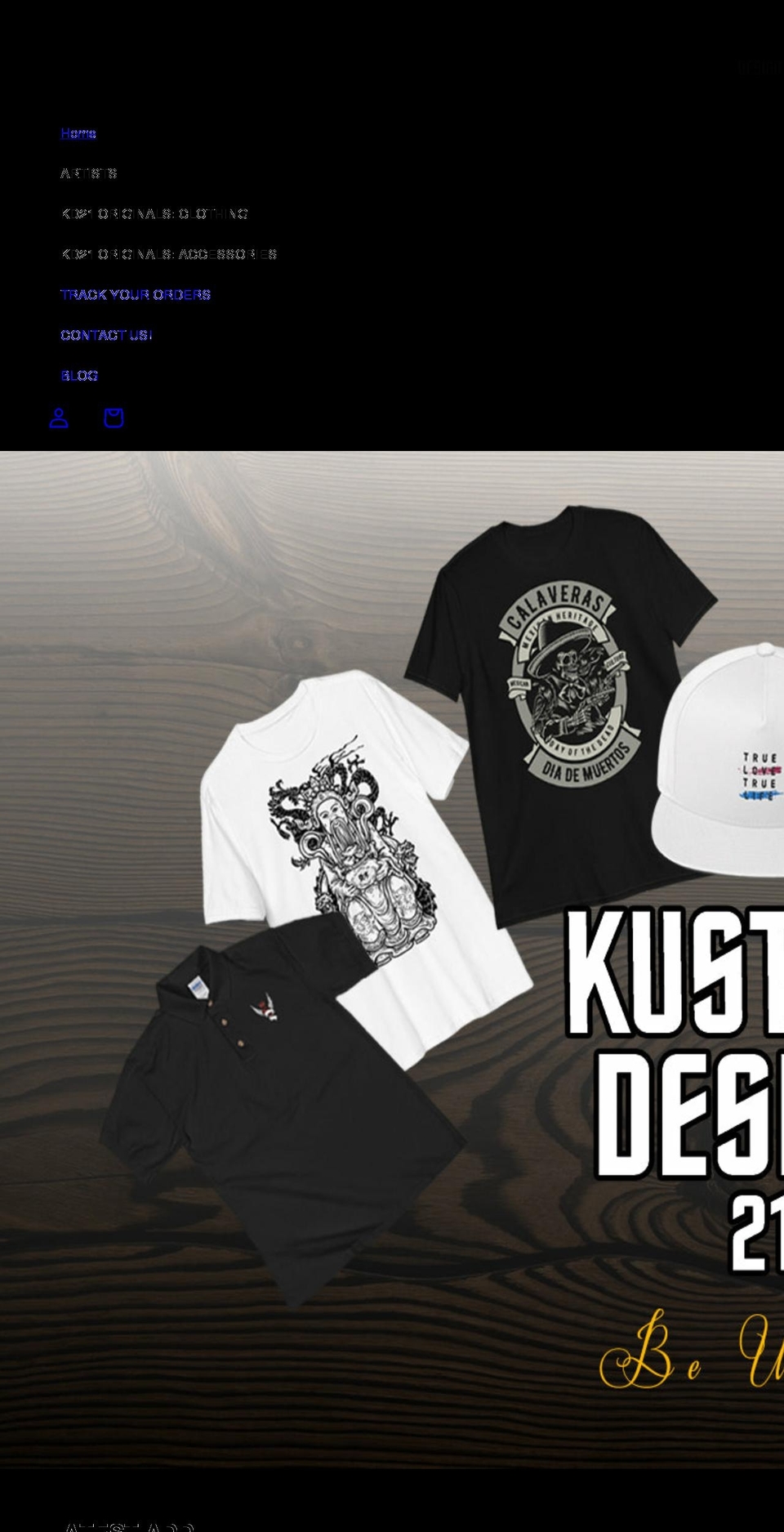 kustomdesign21.com shopify website screenshot