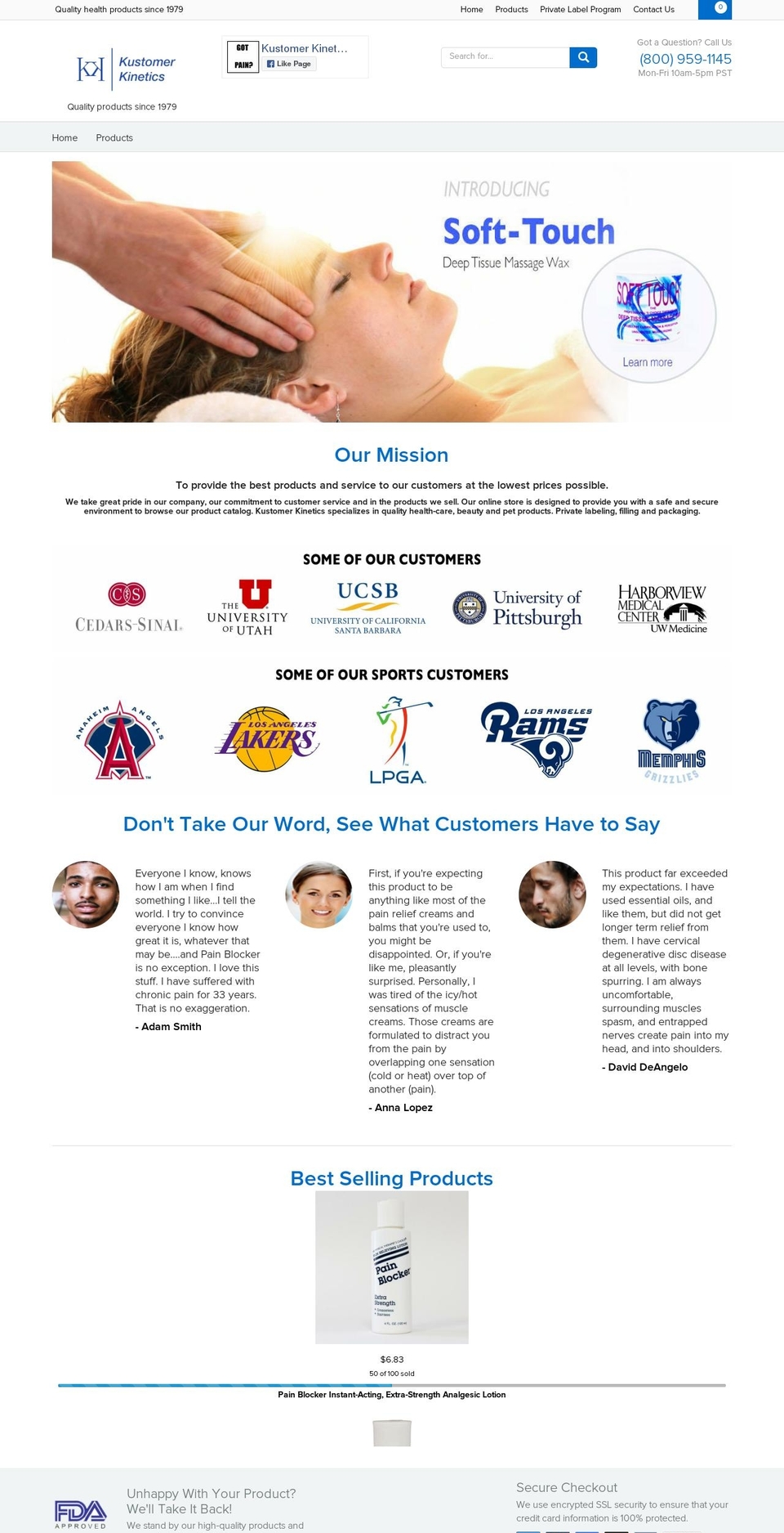 kustomerkinetics.com shopify website screenshot