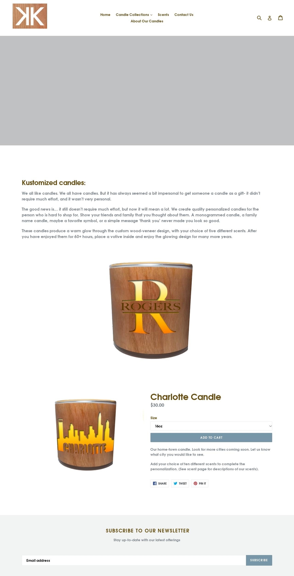 kustomkreative.com — Shopify storefront screenshot