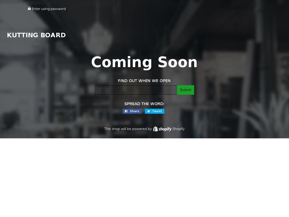 kuttingboard.com shopify website screenshot