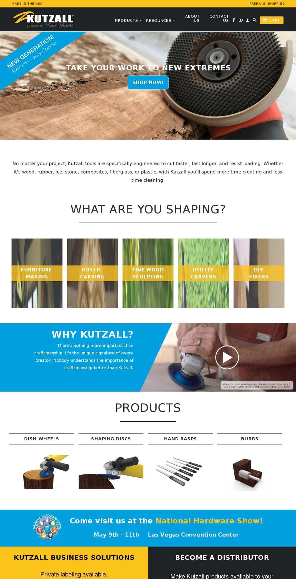 Venue Shopify theme site example kutzall.com
