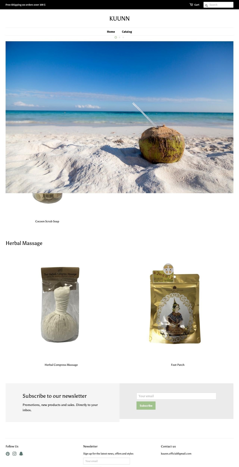 kuunn.com — Shopify storefront screenshot