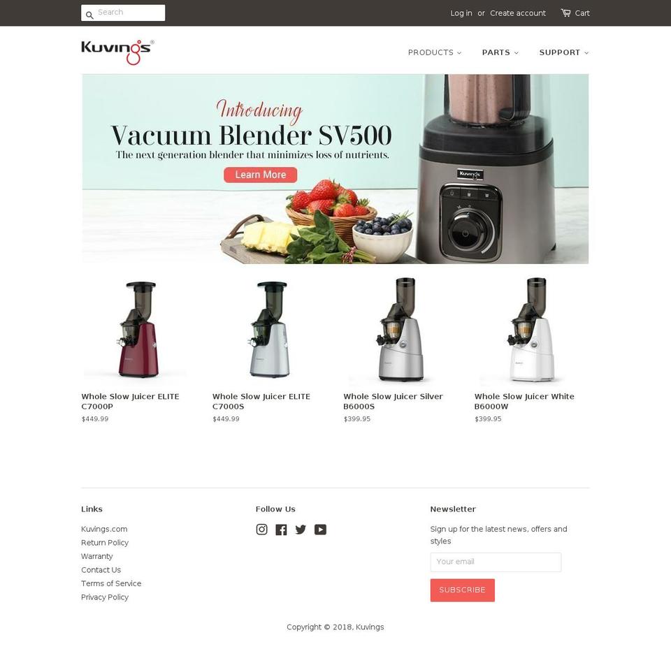 kuvingsus.com shopify website screenshot