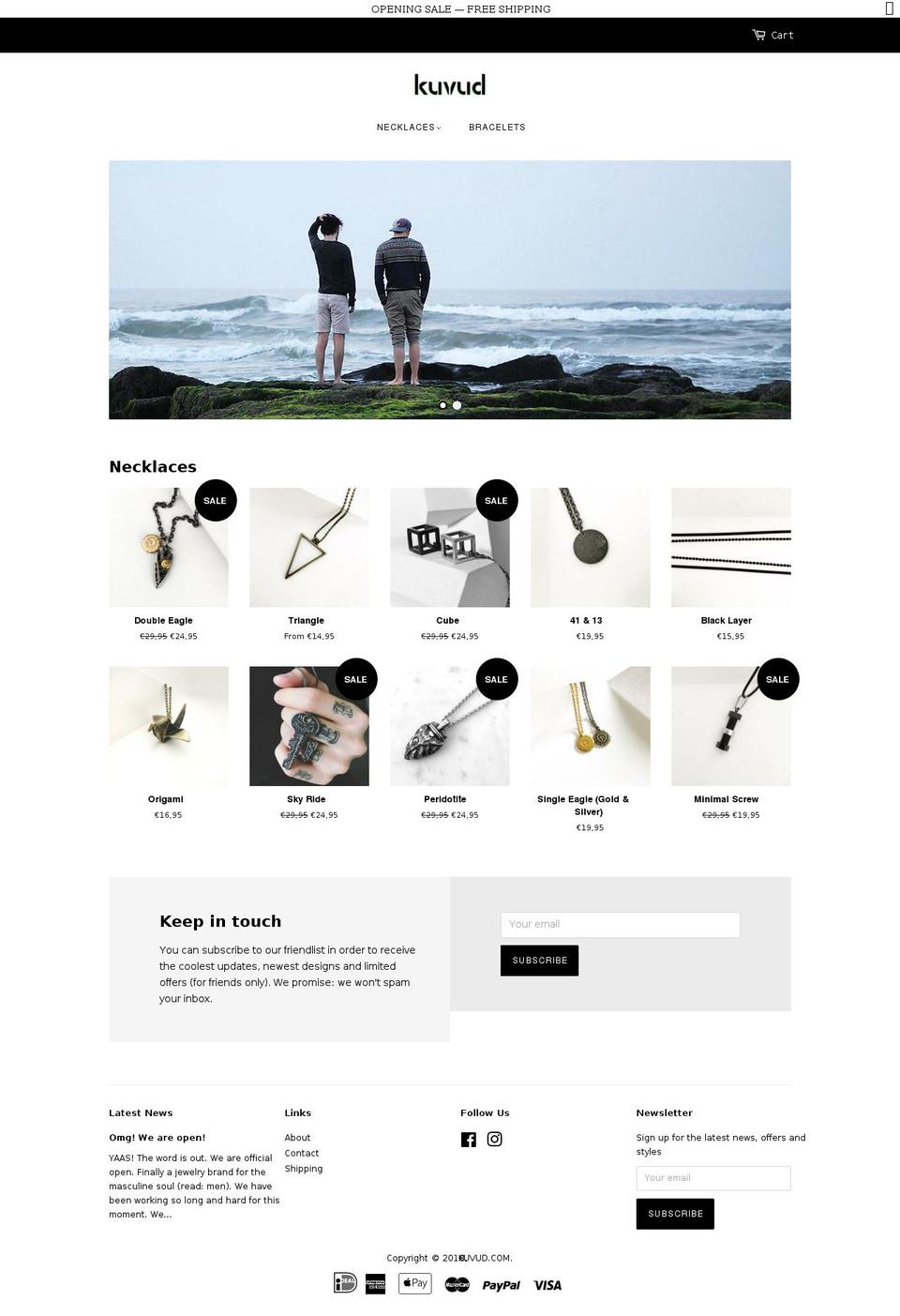 kuvud.com — Shopify storefront screenshot