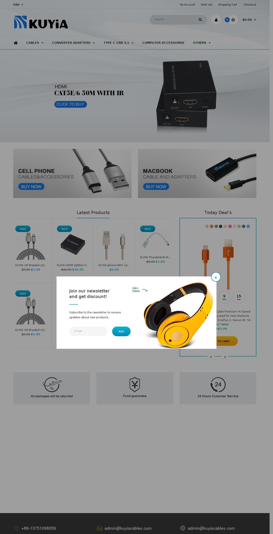 theme-export-papaya-electronic2-myshopify-com Shopify theme site example kuyiateck.com