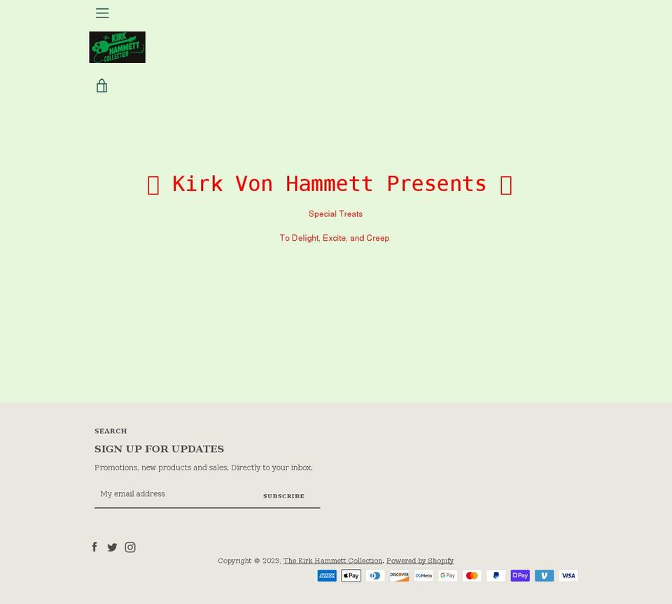 kvhcollection.com shopify website screenshot