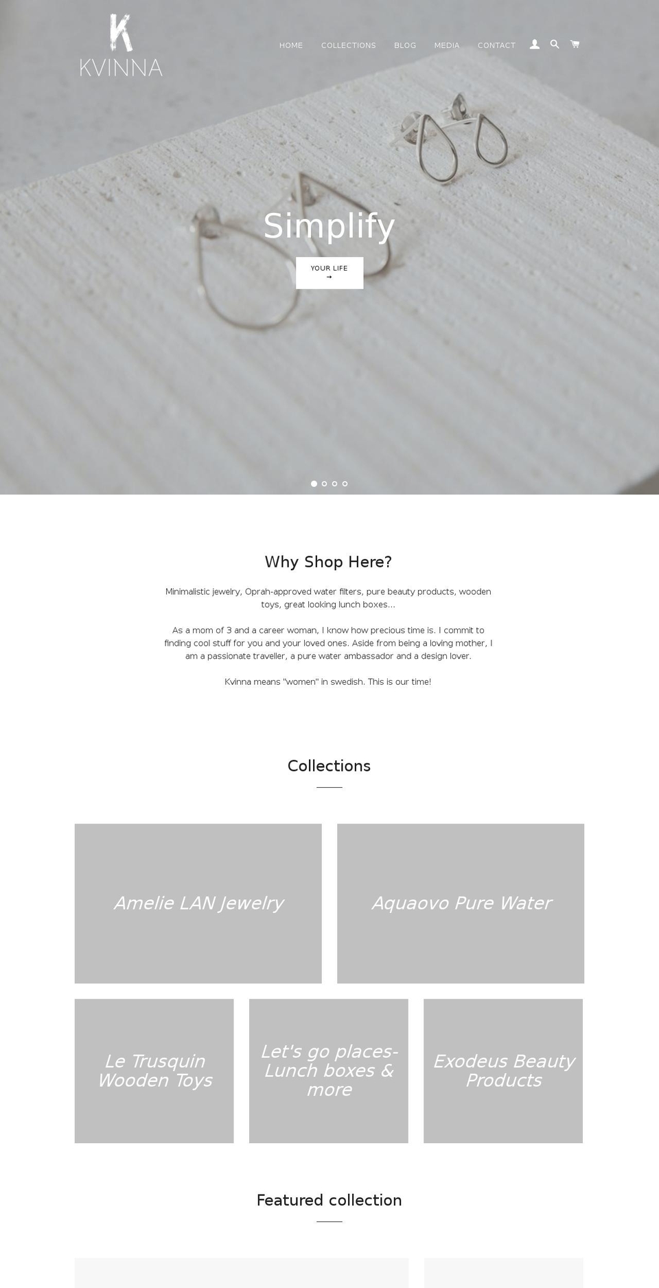 kvinnashop.com — Shopify storefront screenshot