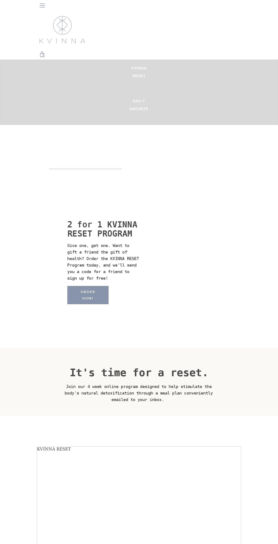 kvinnawellness.com shopify website screenshot