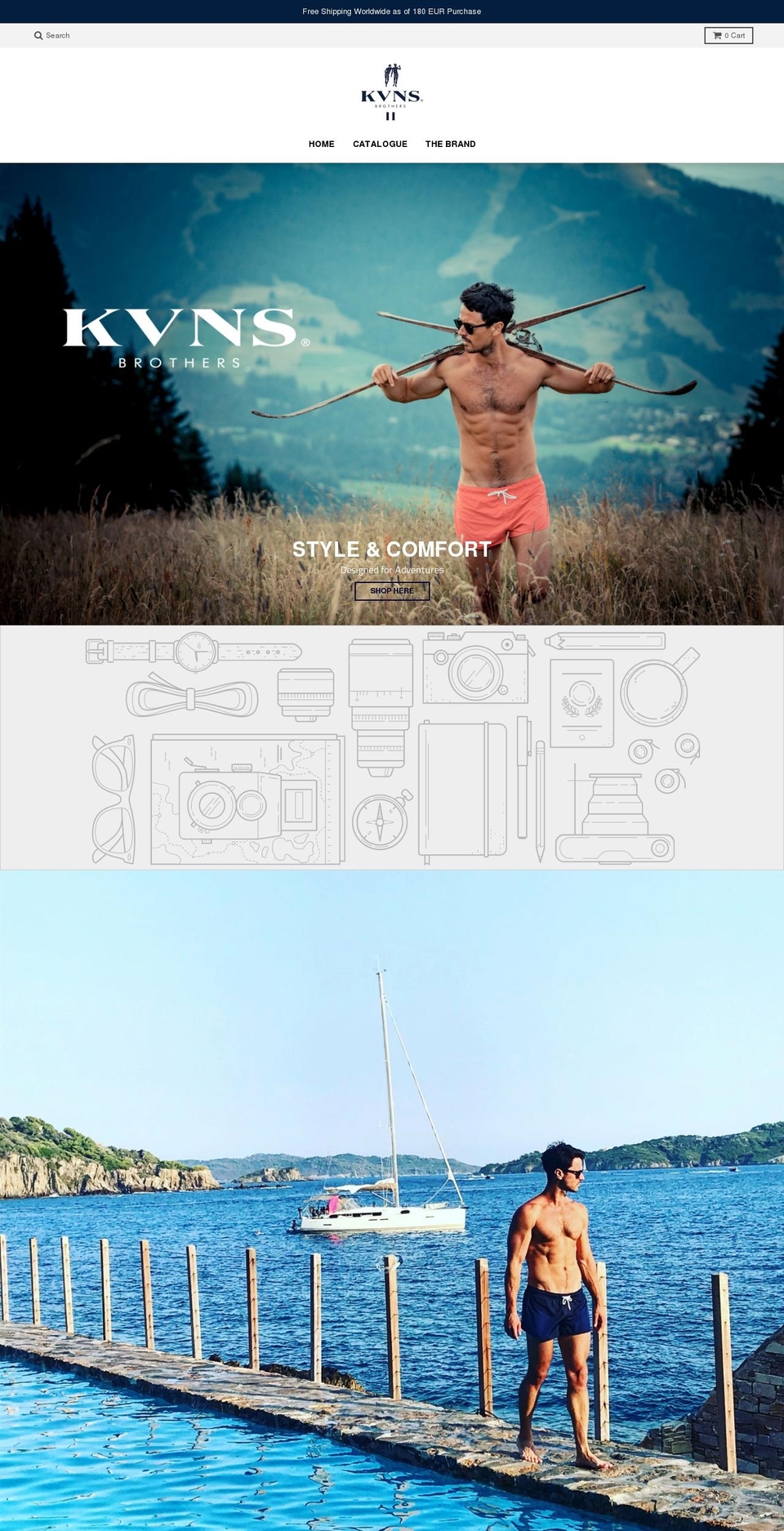 kvnsbrothers.com — Shopify storefront screenshot