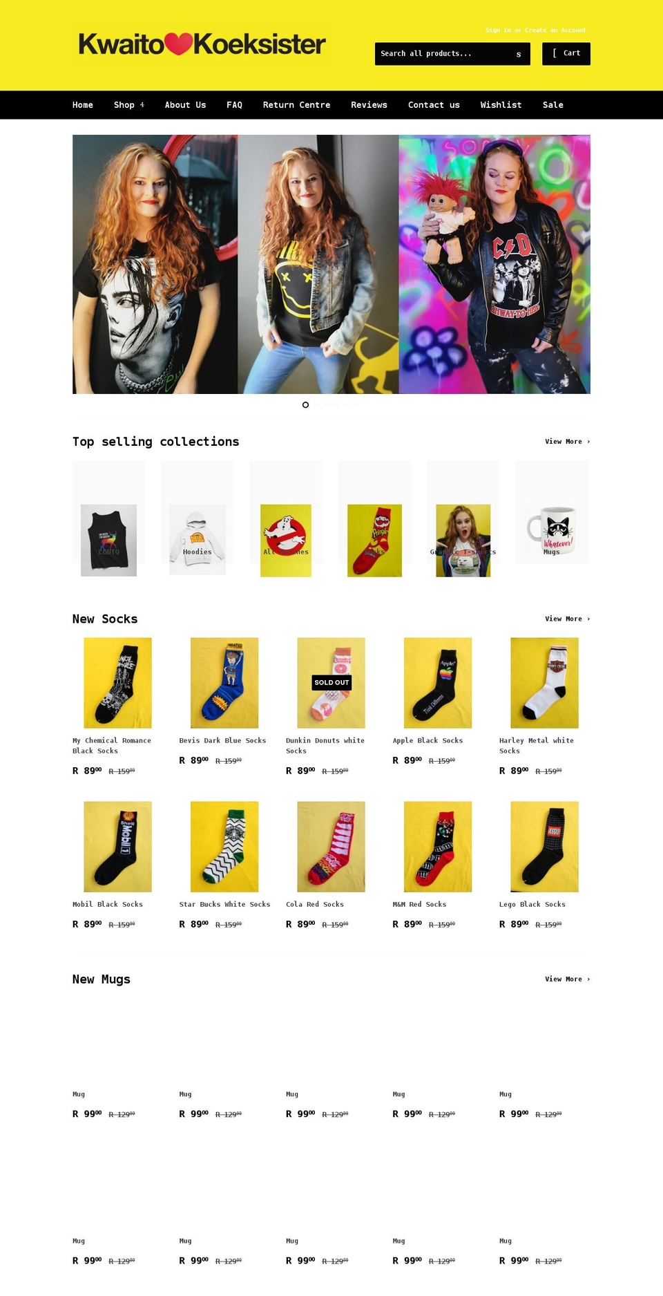 kwaitokoeksister.com shopify website screenshot