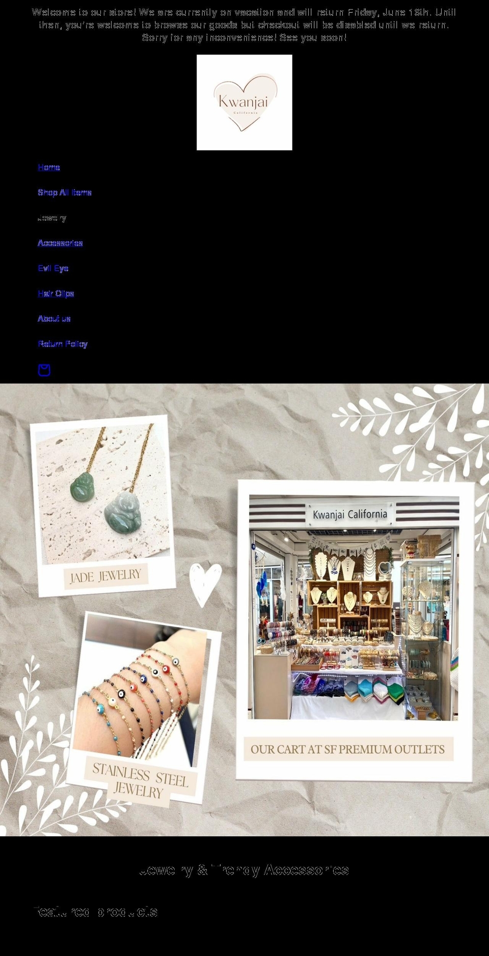 kwanjaicalifornia.com shopify website screenshot