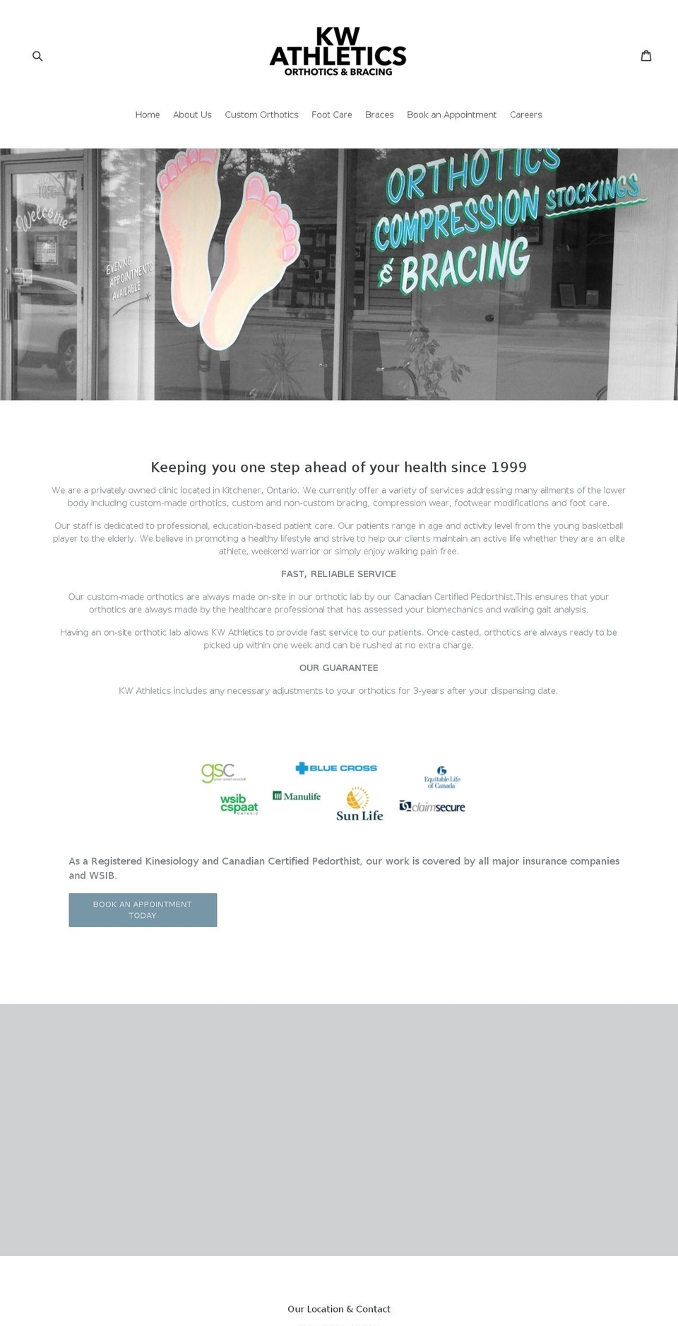 kwathletics.ca shopify website screenshot