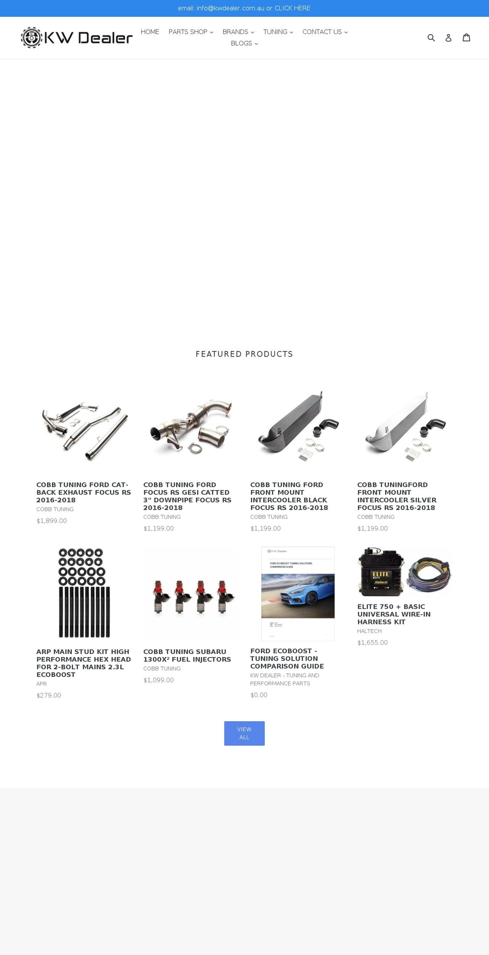 kwdealer.com — Shopify storefront screenshot