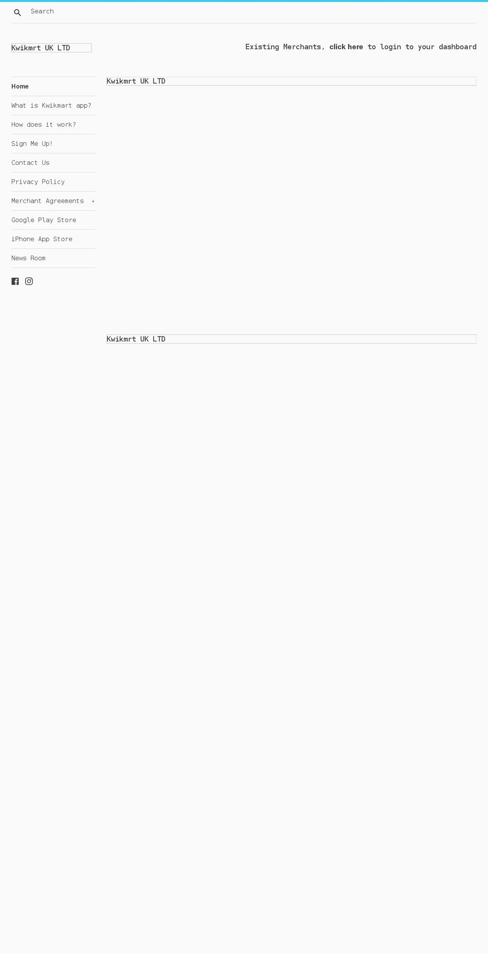 kwikmartapp.io shopify website screenshot