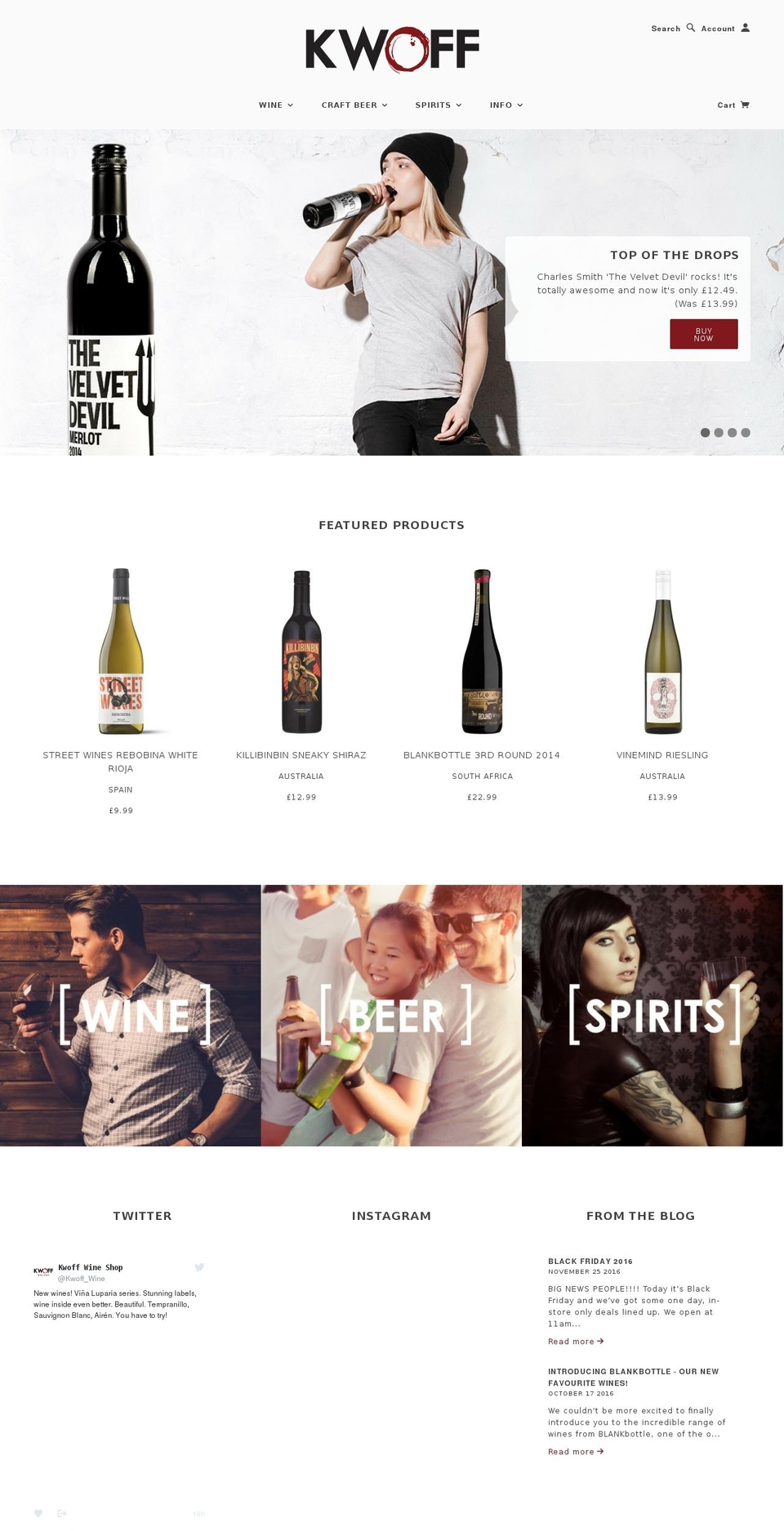 kwoff.net shopify website screenshot