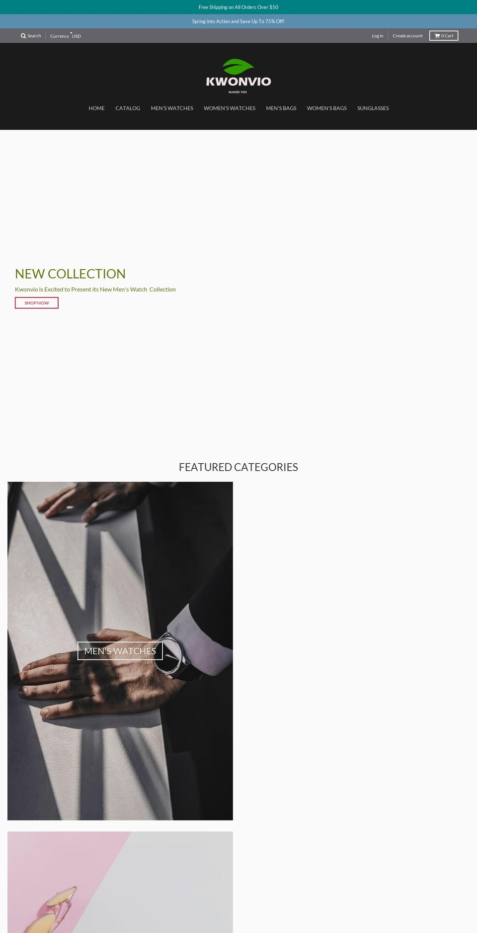 kwonvio.com shopify website screenshot