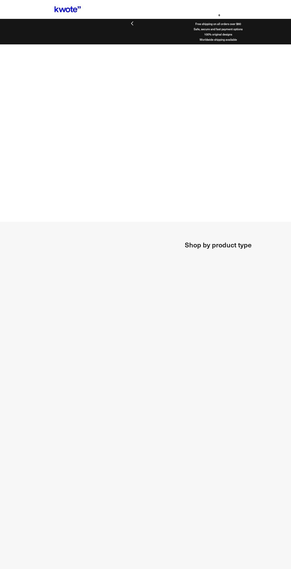 kwoteclothing.com — Shopify storefront screenshot
