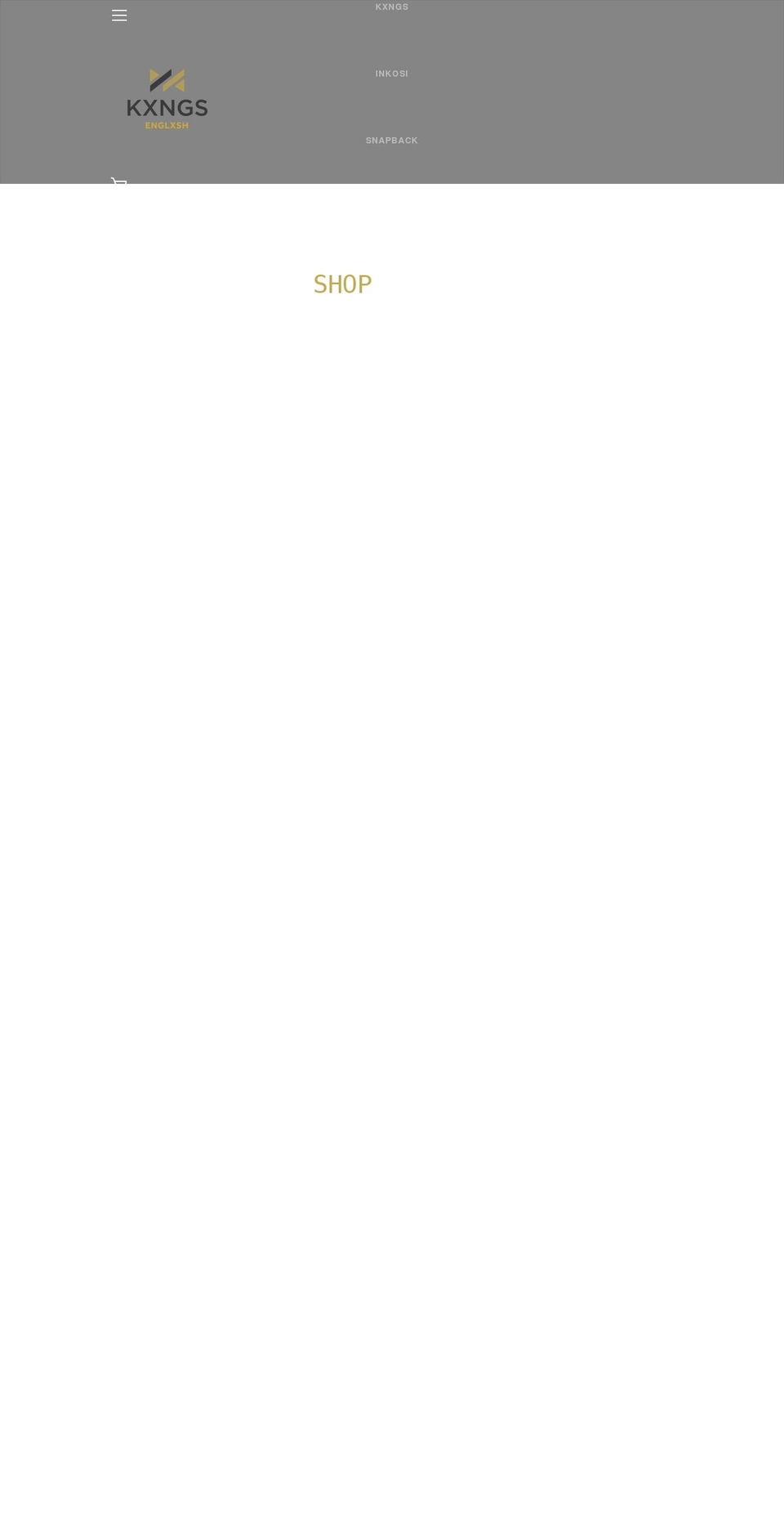 kxngsenglxsh.com — Shopify storefront screenshot