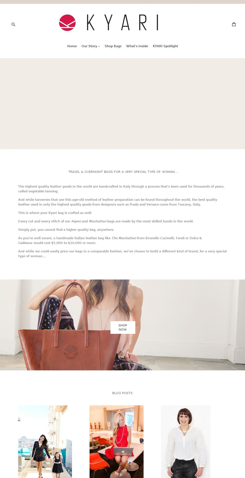 kyari.us shopify website screenshot