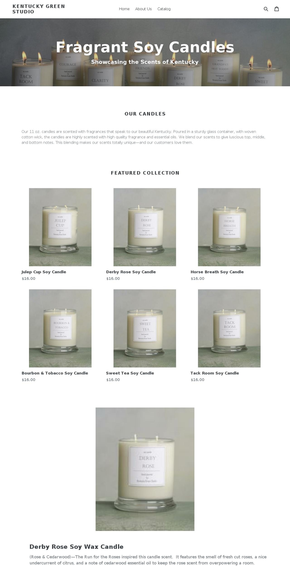 kygreen.com shopify website screenshot