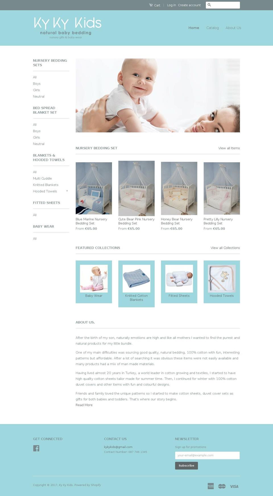 kykykids.com shopify website screenshot