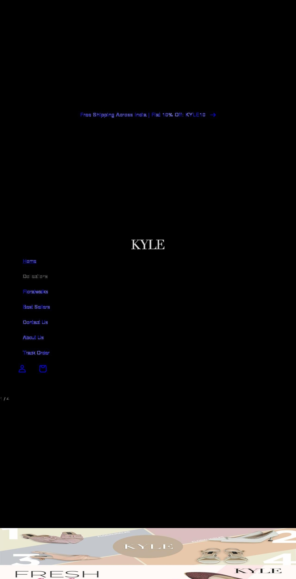 kyle.co.in shopify website screenshot