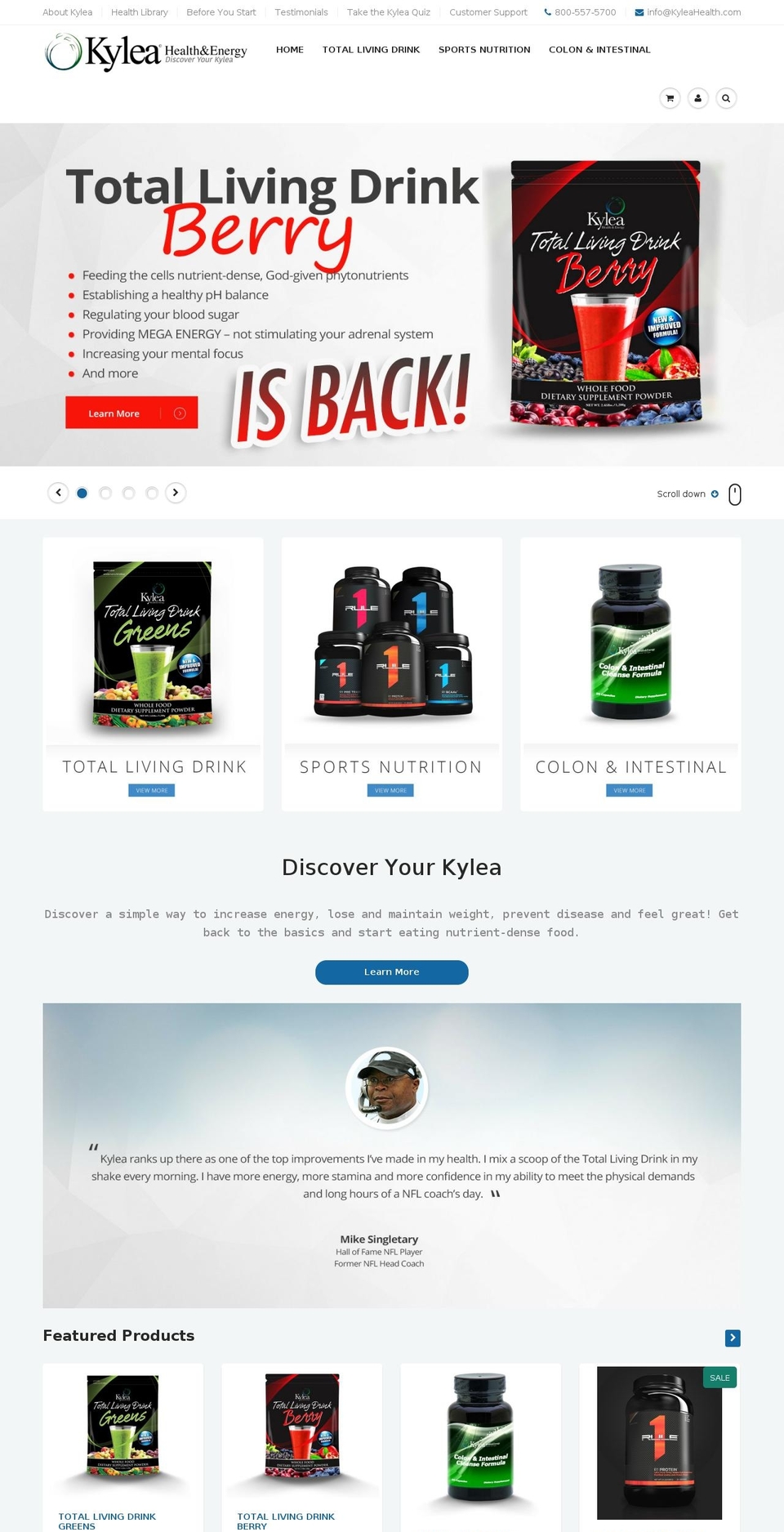 kylea.com shopify website screenshot