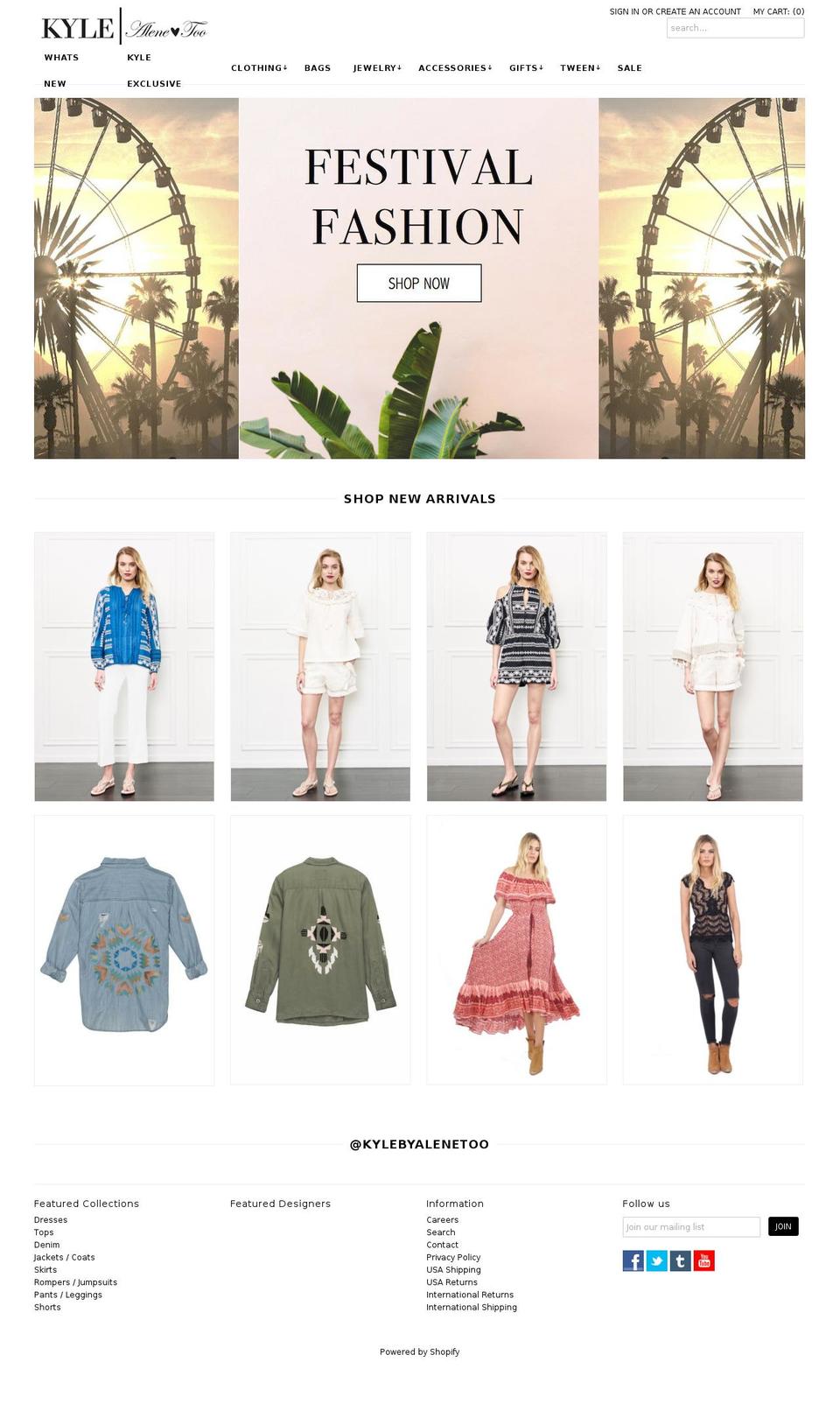 kylebyalenetoo.com shopify website screenshot