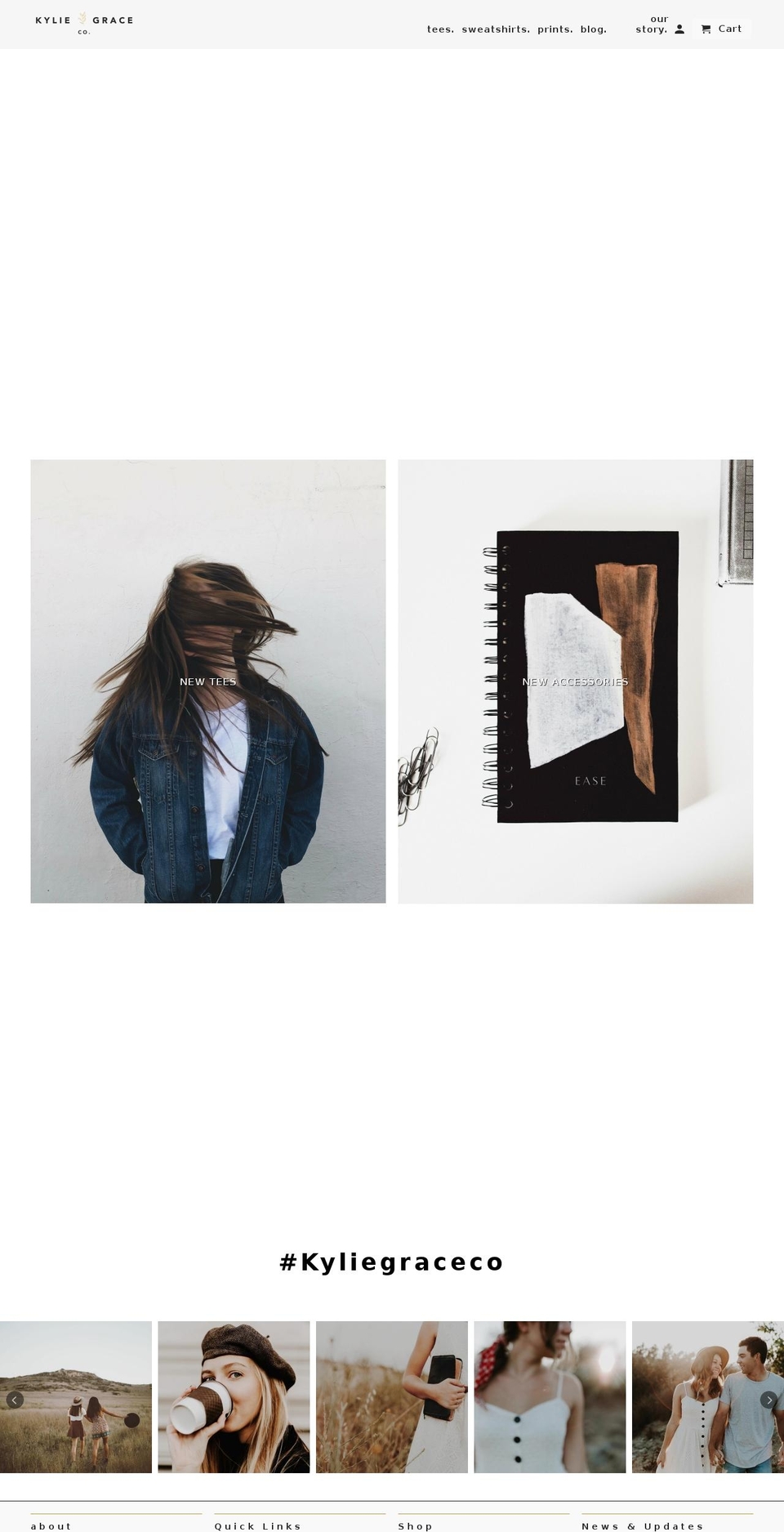 kyliegraceco.com — Shopify storefront screenshot