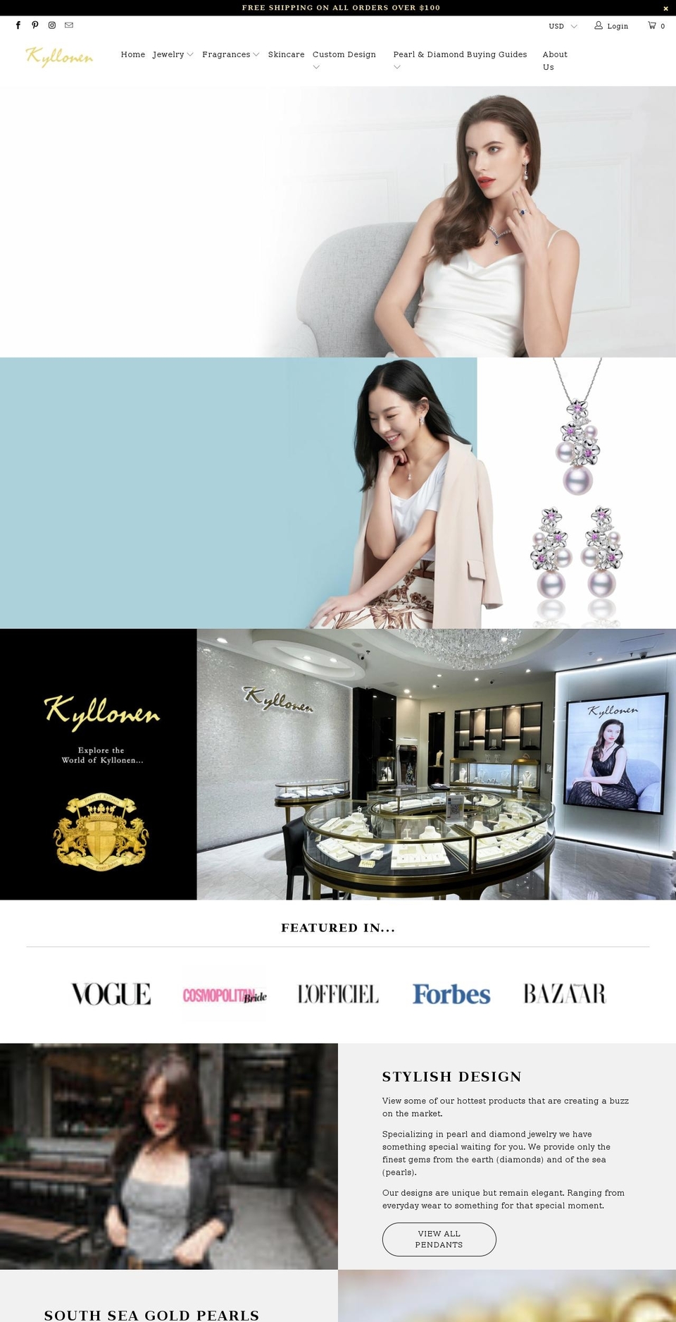 kyllonen.myshopify.com shopify website screenshot