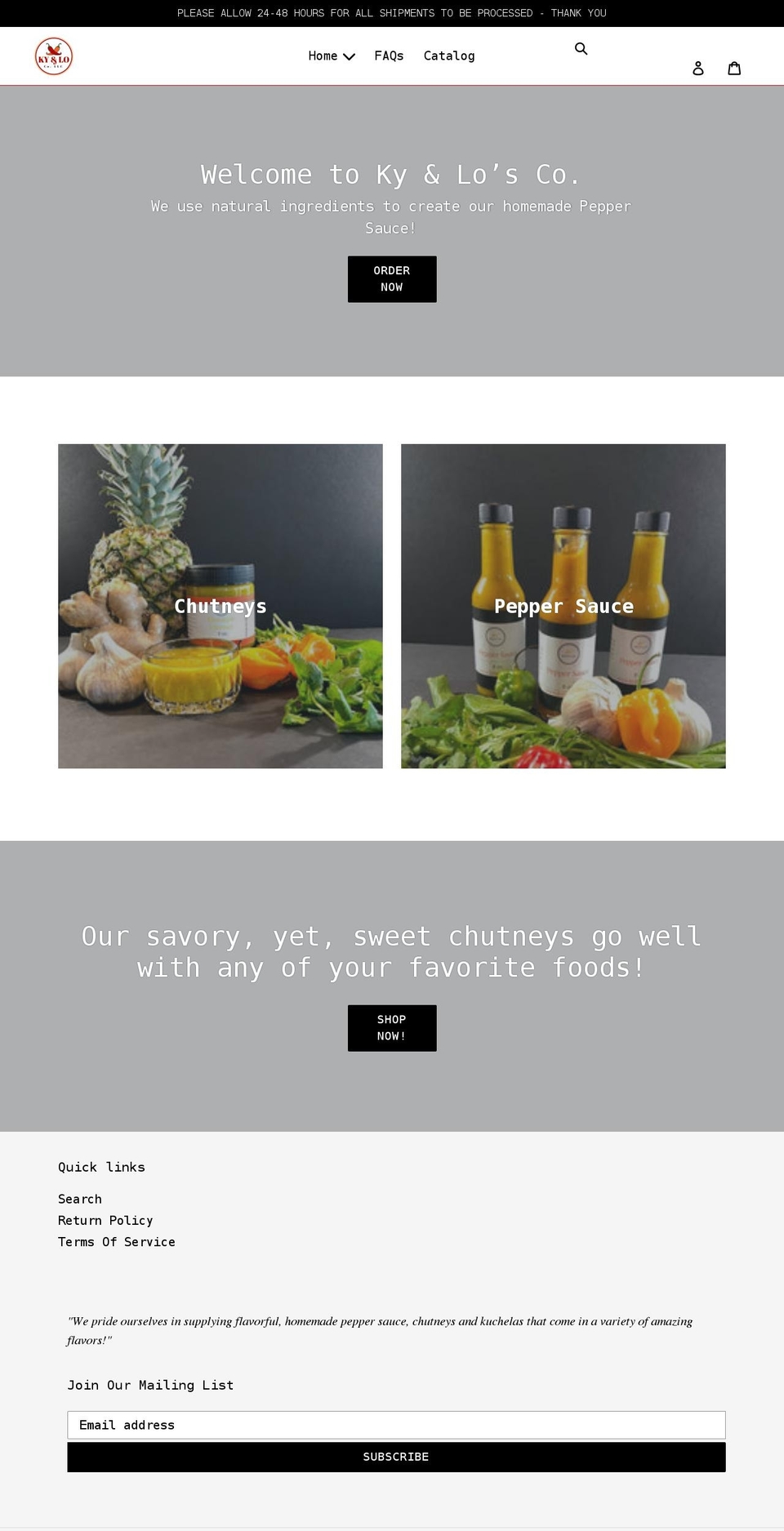 kylosco.com shopify website screenshot