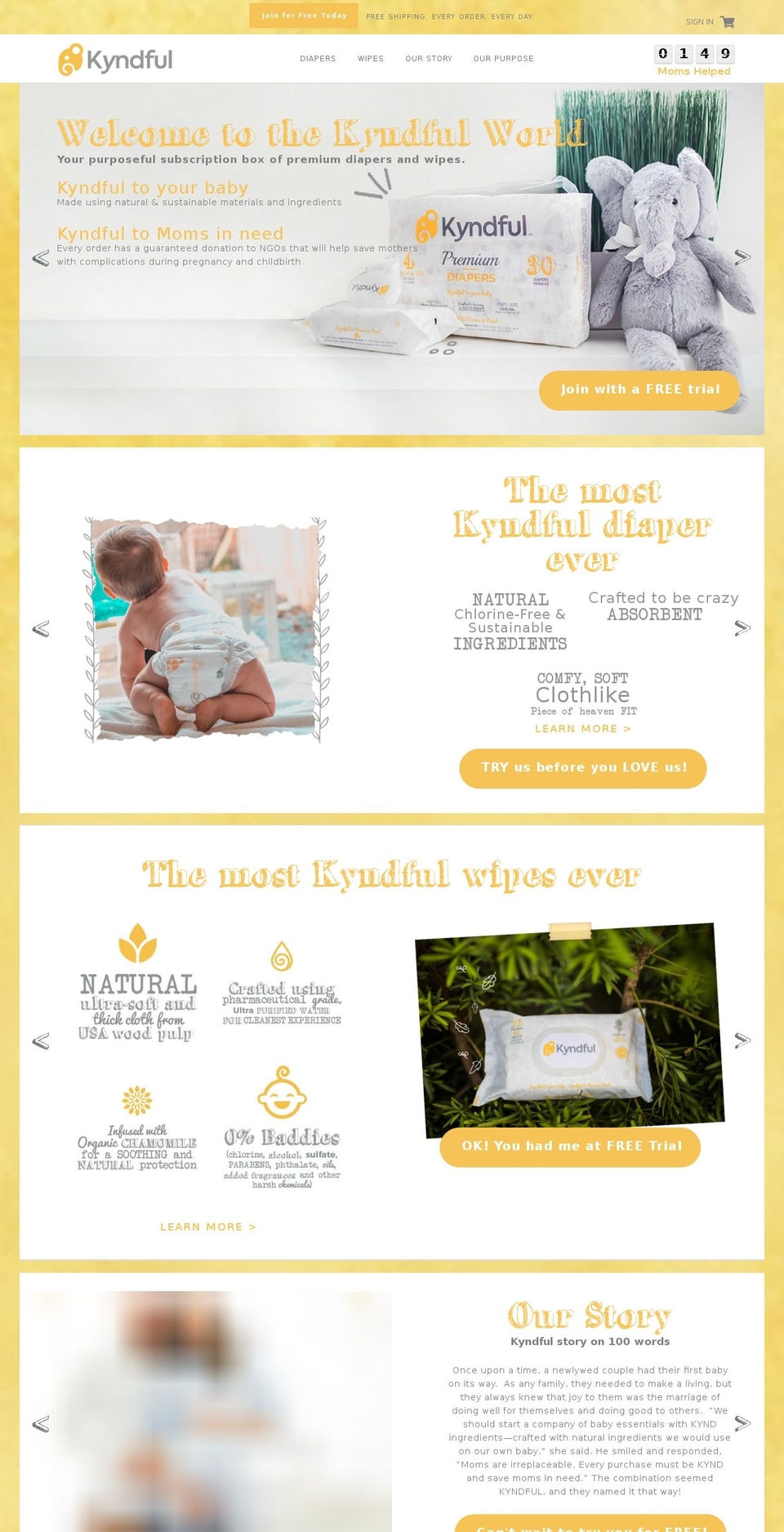 kyndful.com shopify website screenshot