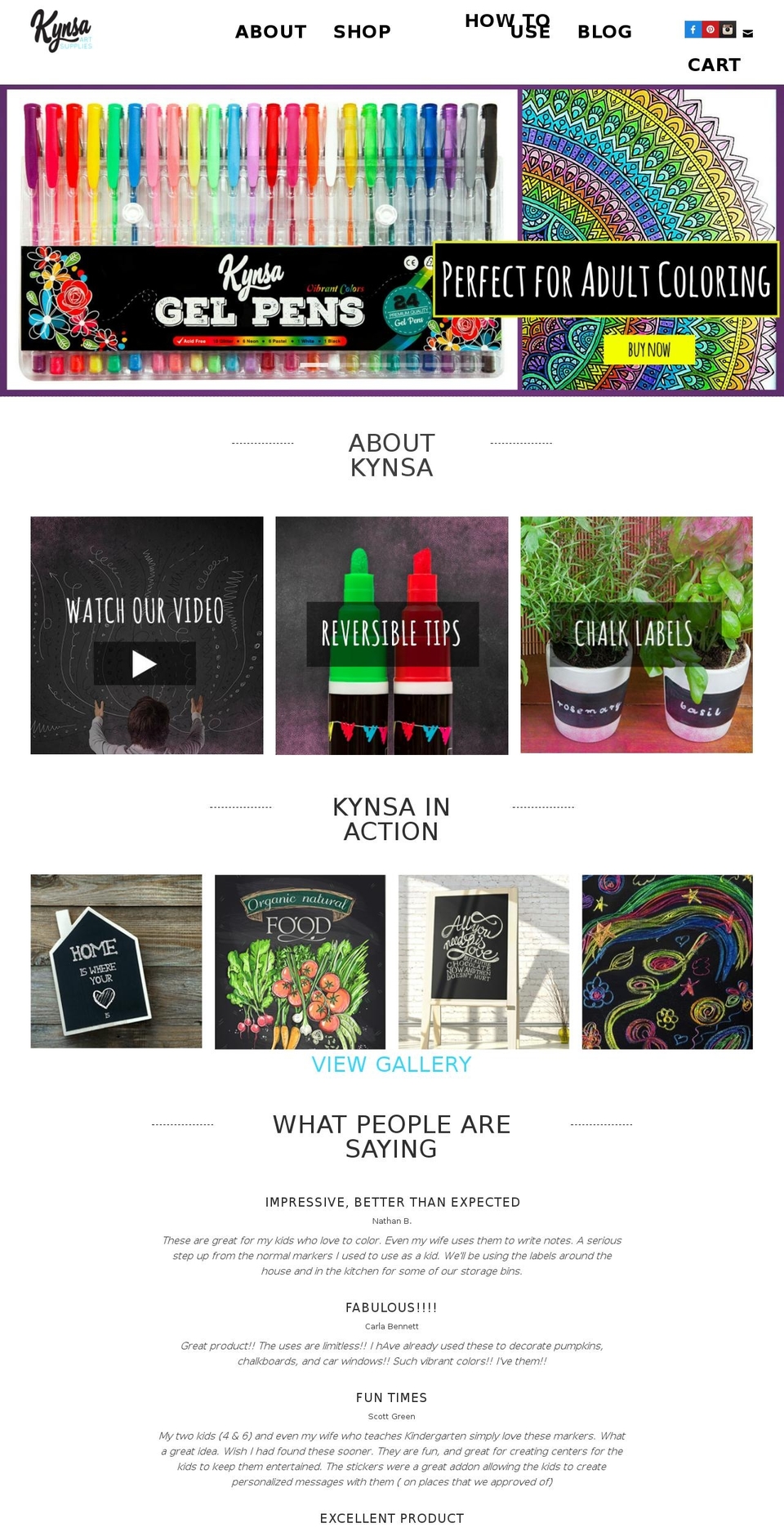kynsa Shopify theme site example kynsa.com