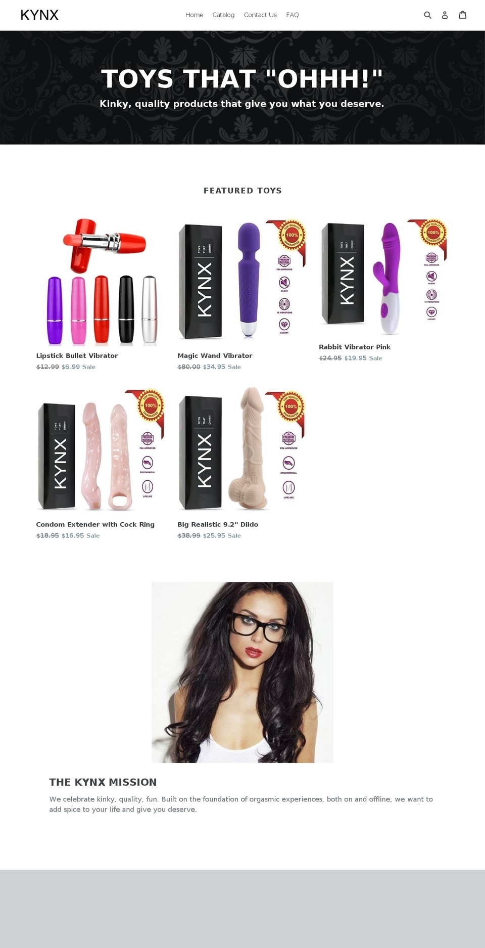 kynxtoys.com — Shopify storefront screenshot
