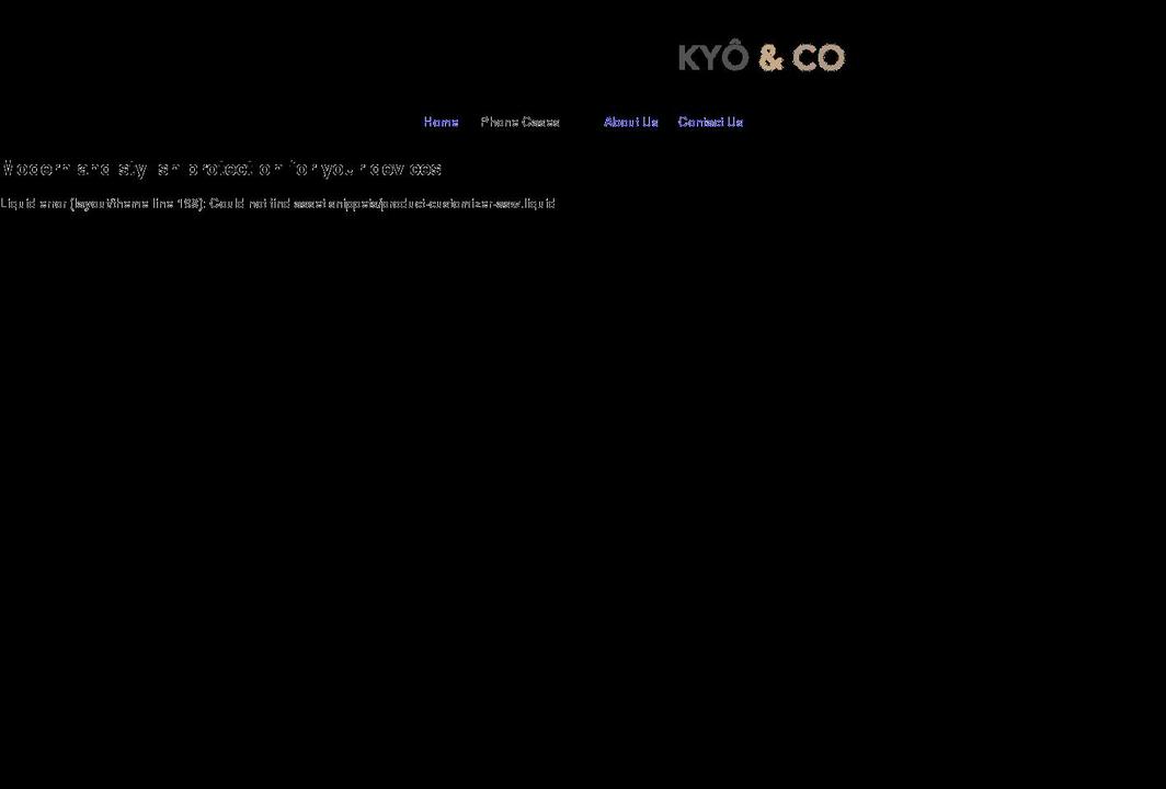 kyoandco.com shopify website screenshot