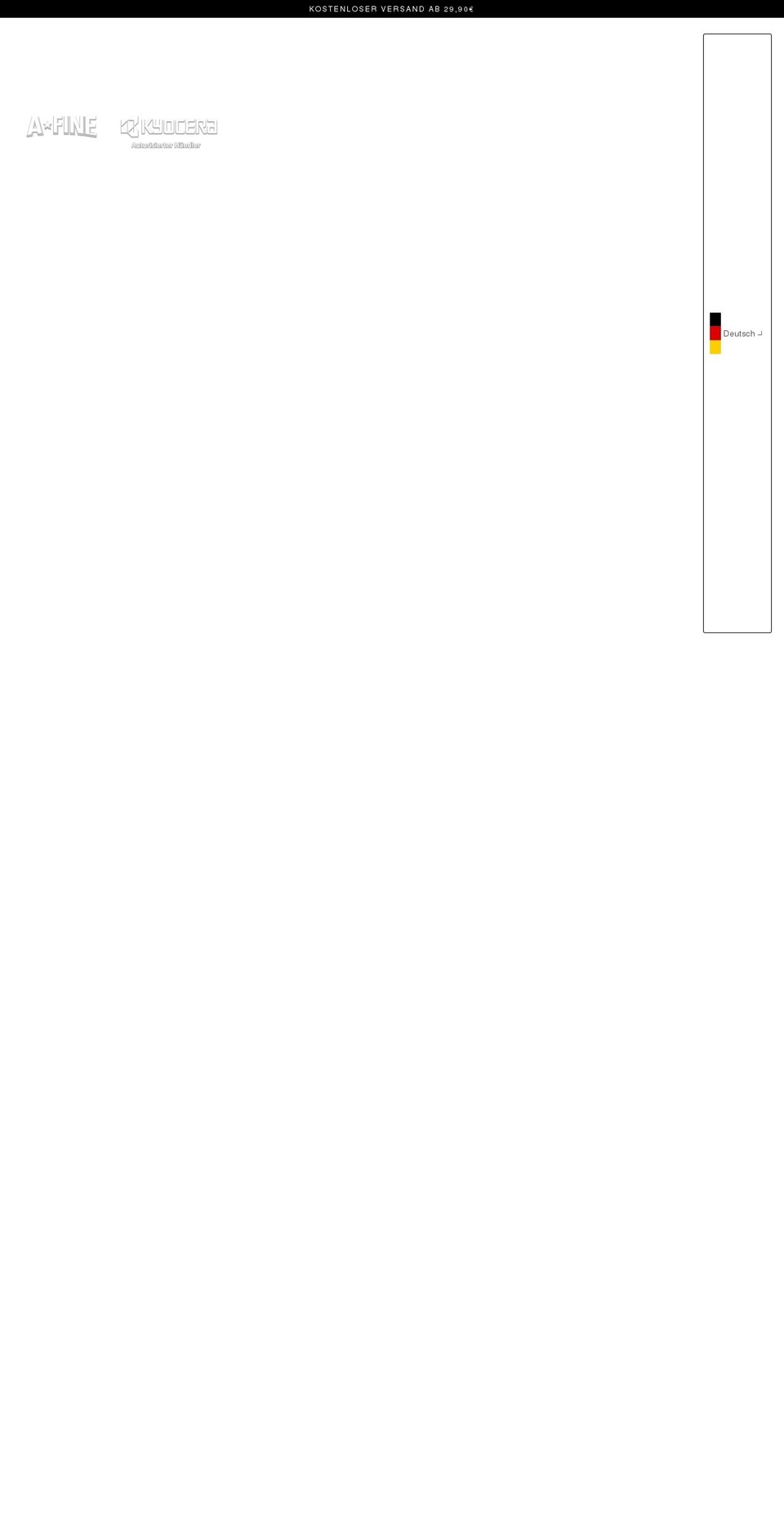 kyocera-messer.de shopify website screenshot