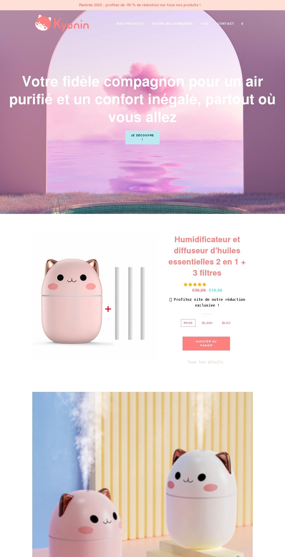 kyonin.com shopify website screenshot