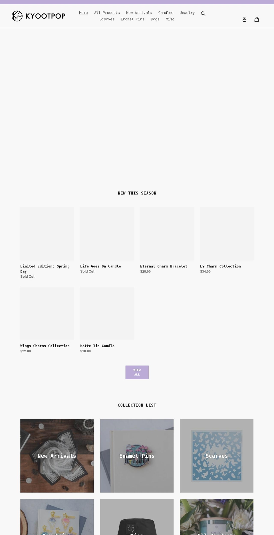 kyootpop.com shopify website screenshot
