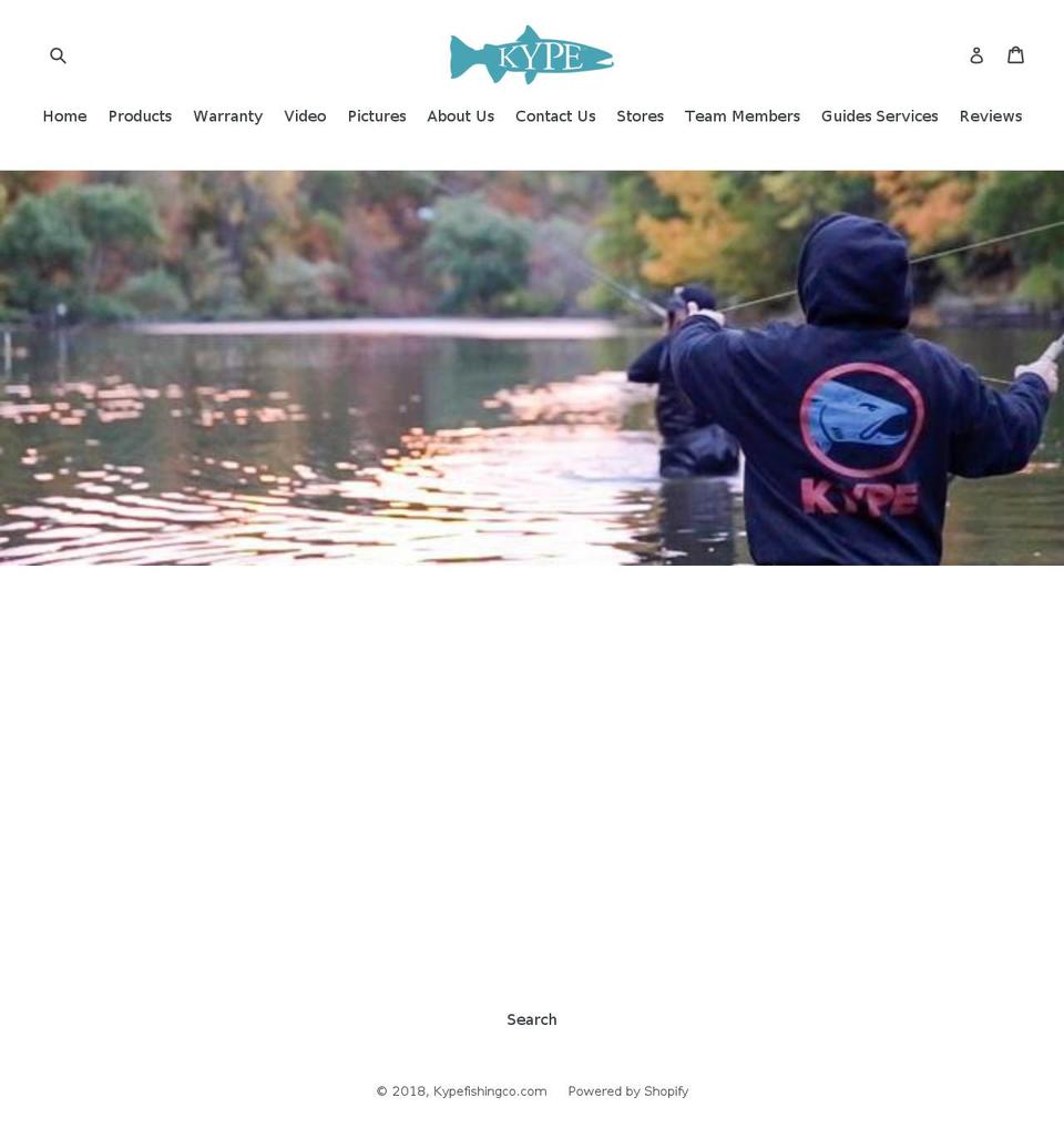 kypefishingcompany.com — Shopify storefront screenshot