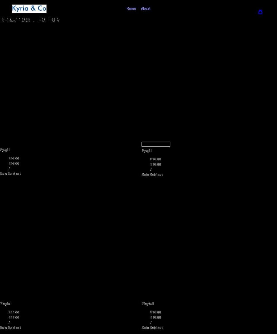 kyriaandco.com shopify website screenshot