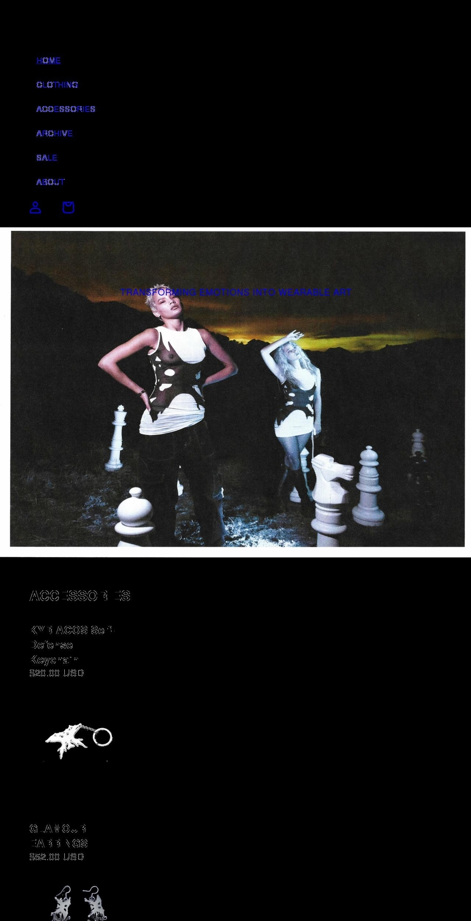 kyriac0s.com shopify website screenshot