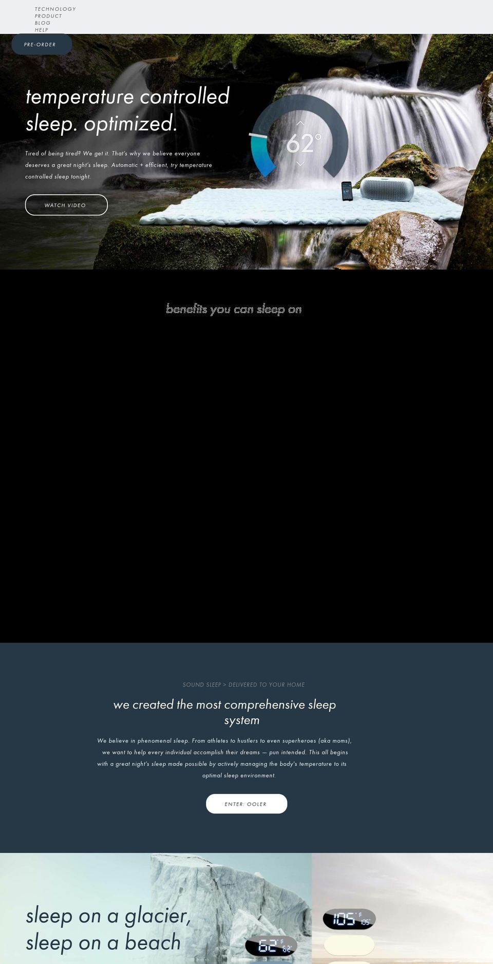 kyrosleep.com shopify website screenshot