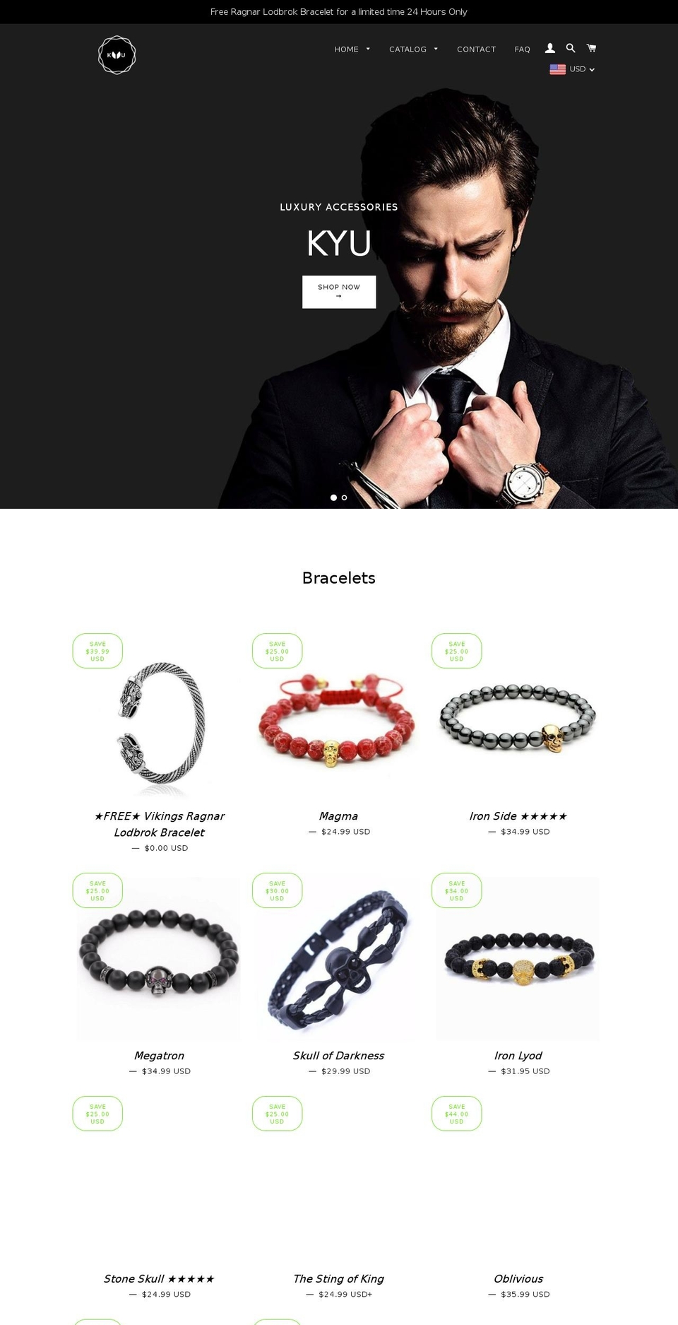 kyustore.com — Shopify storefront screenshot